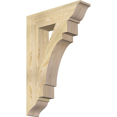 Ekena Millwork Merced Traditional Rough Sawn Bracket, Douglas Fir, 6"W x 26"D x 38"H BKT06X26X38MRC01RDF